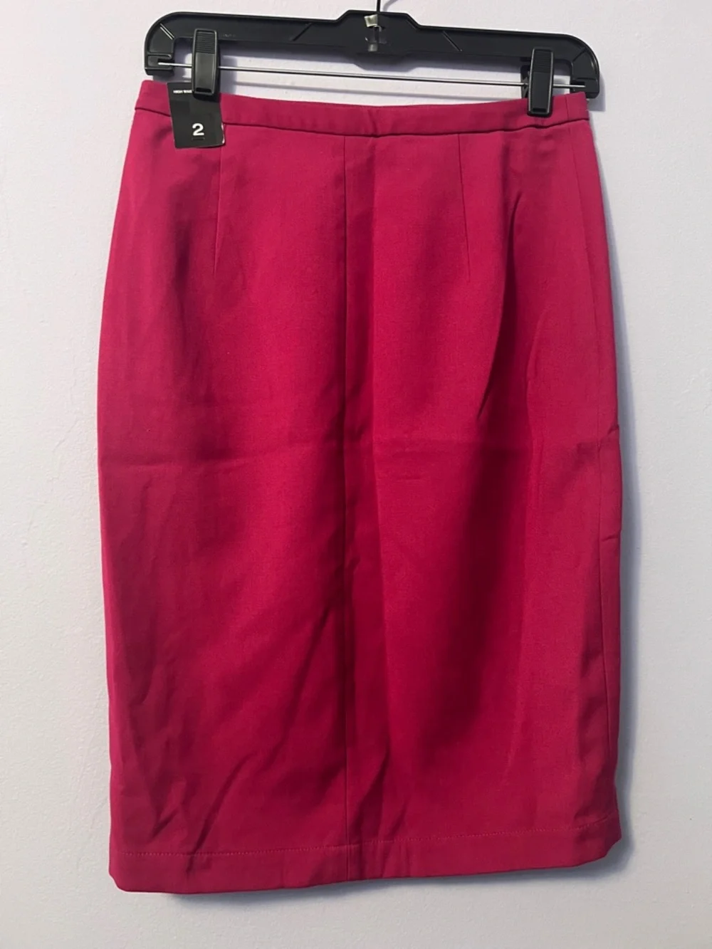 The Limited Magenta Pencil Skirt with Side Slit - Picture 2 of 5